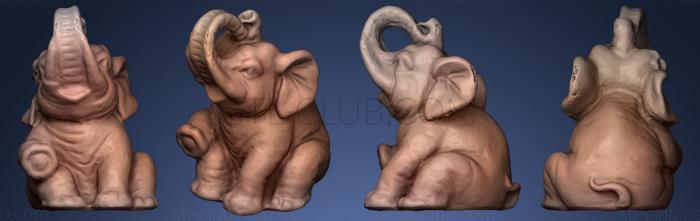 3D model Elefante 5cm (STL)